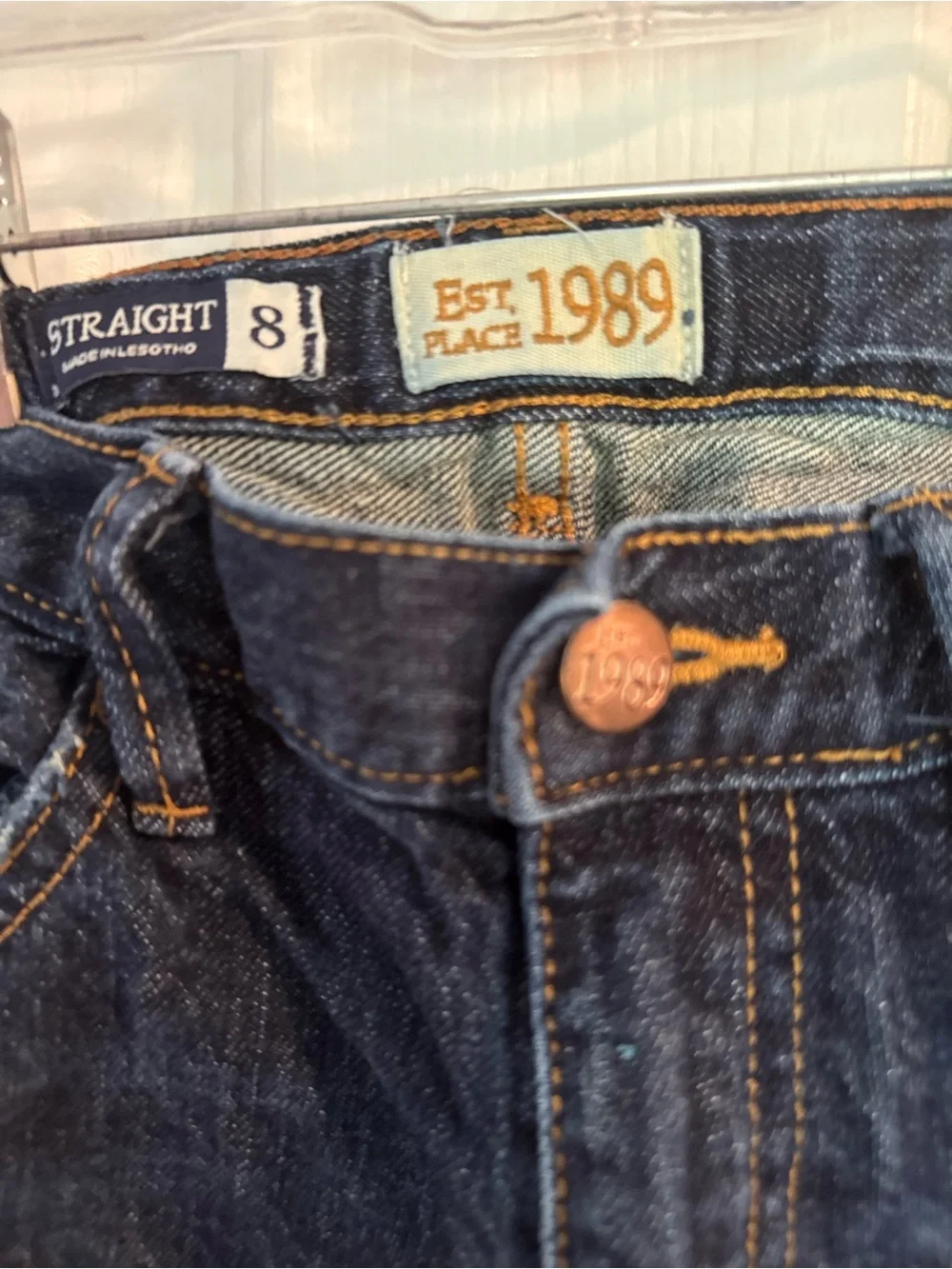 The Children's Place Dark Blue Straight Jeans for Kids